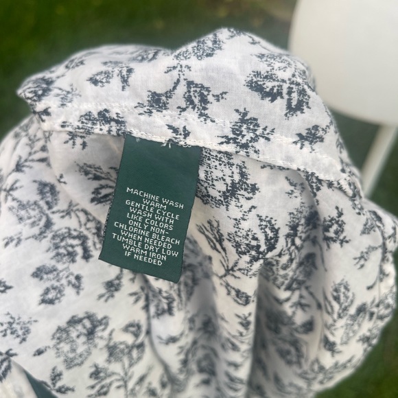 RLR Lauren Jeans Co Long Sleeve Button Down Shirt, Size Large, 100% Cotton - Picture 7 of 10